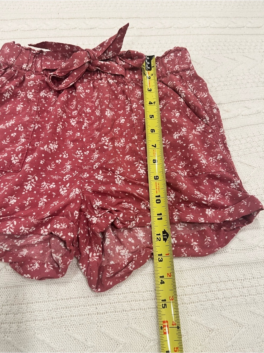 SO Super High Rise Soft Shortie Floral Print Shorts - Small Juniors - Picture 8 of 9